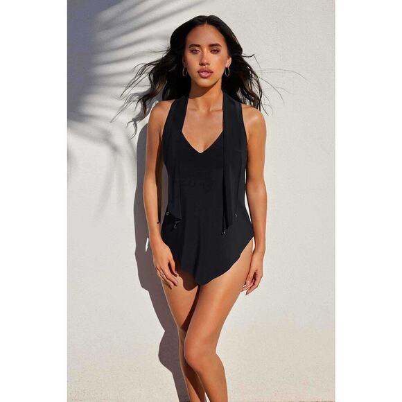 Magicsuit Soft Cup Charmed Life Izzy Tankini Sleeveless Top Black Size 8 NWT - Picture 3 of 14